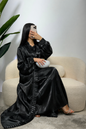 Abaya satinada dos piezas
