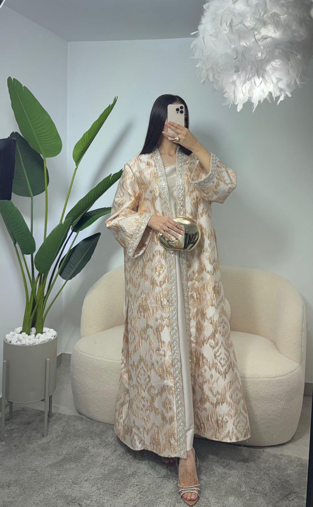 Kimono con cinturón dos piezas