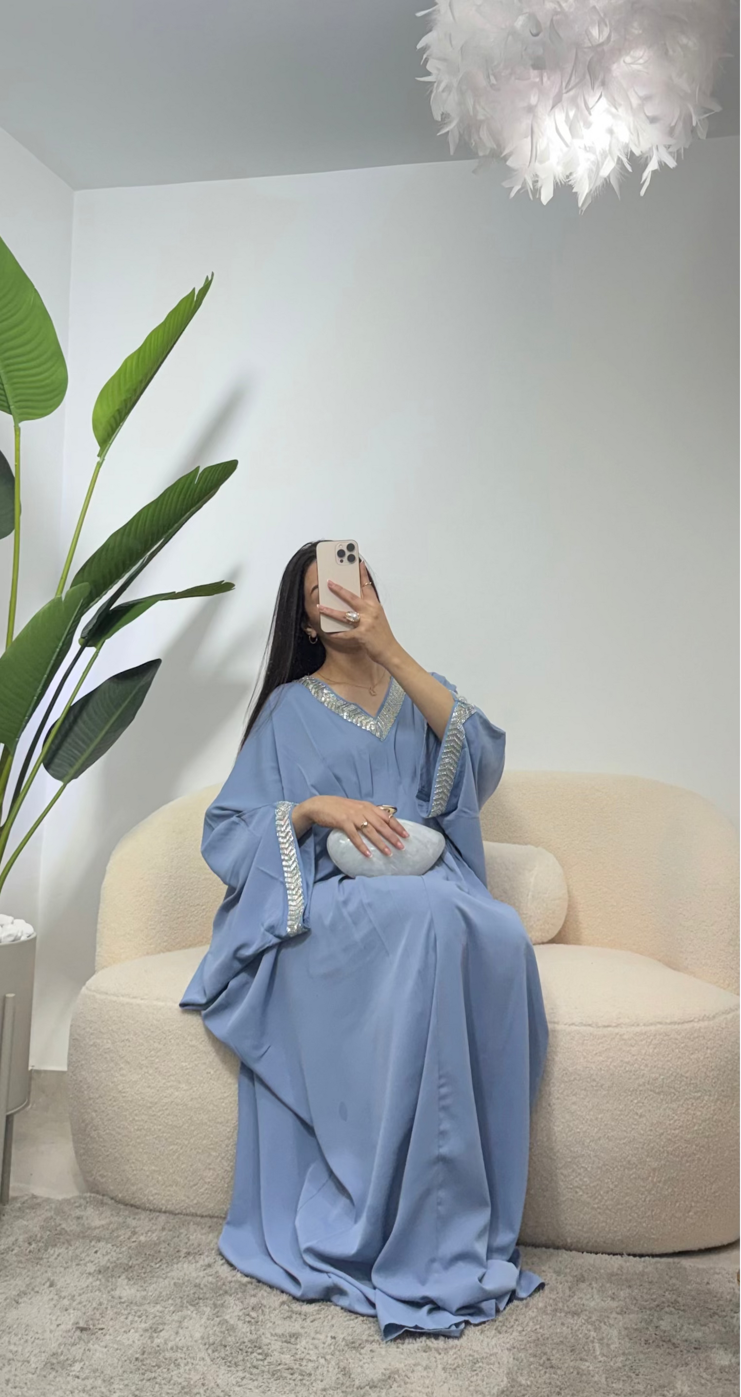 Abaya perlada