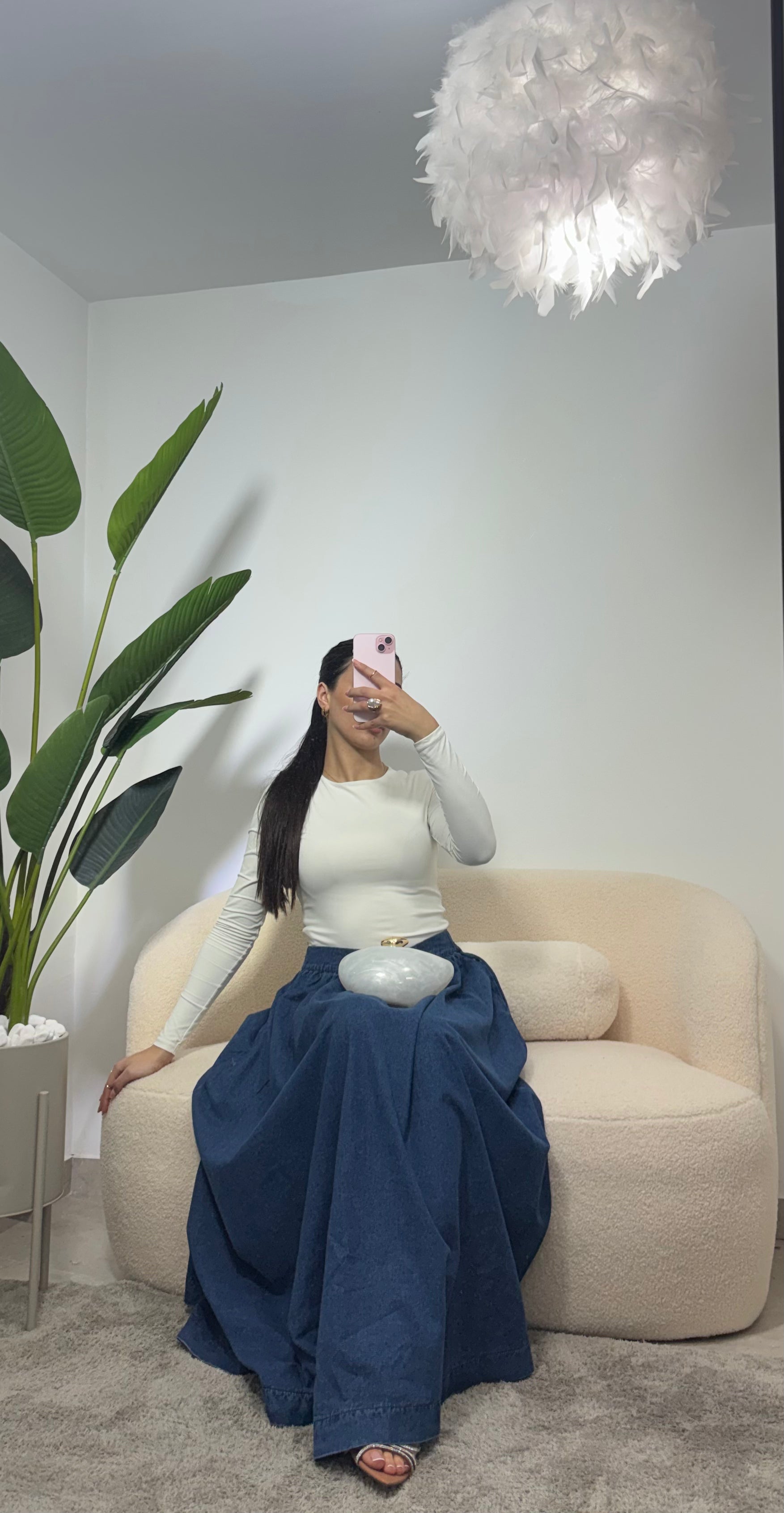 Falda tejana holgada