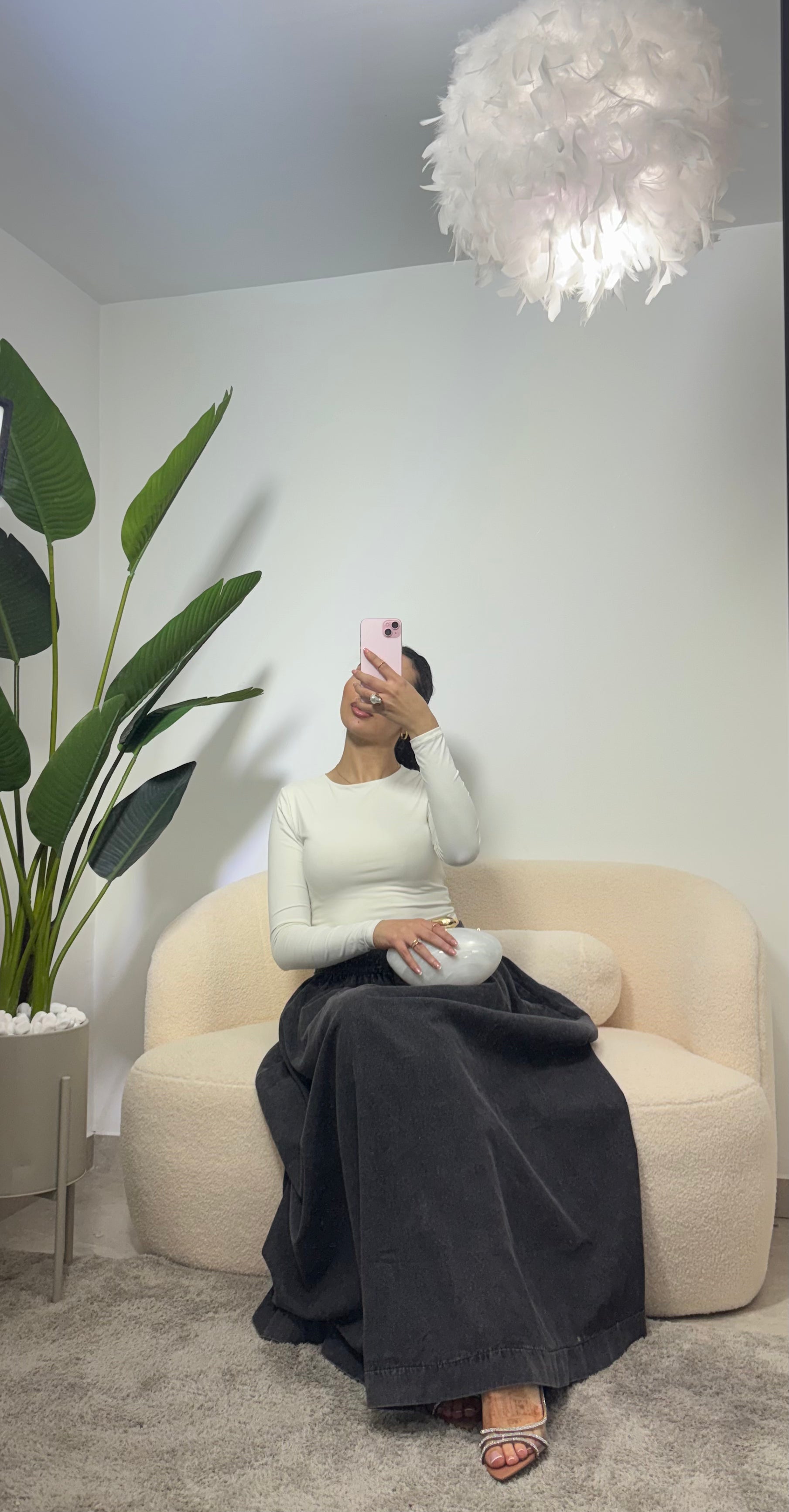 Falda tejana holgada