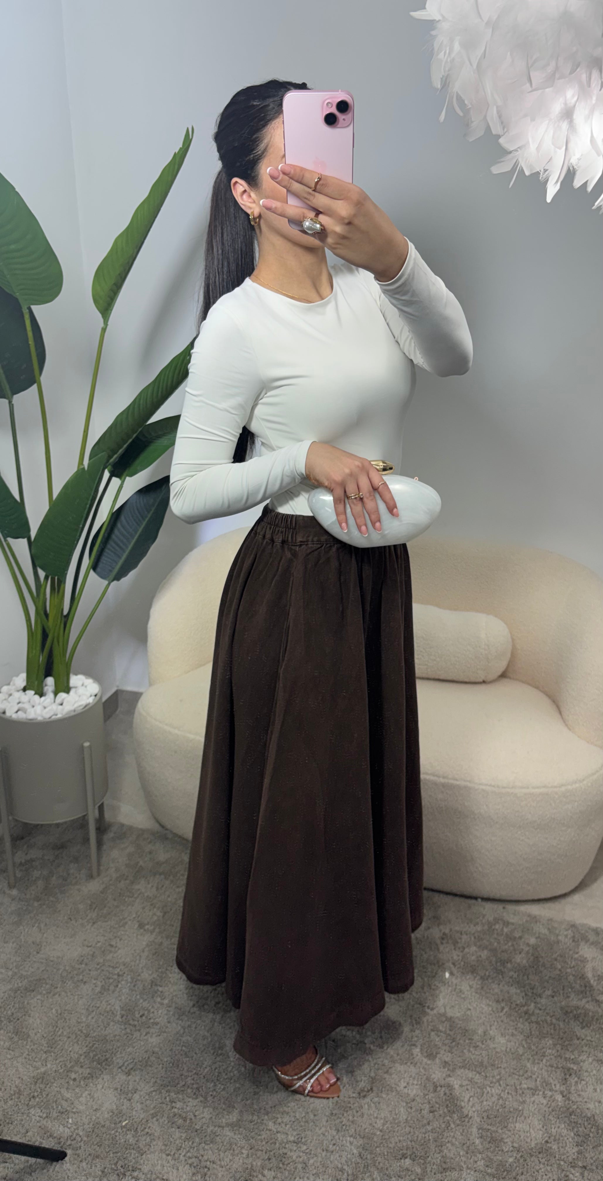 Falda tejana holgada