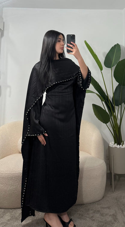 Abaya con ajuste en la cintura