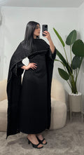 Abaya con ajuste en la cintura