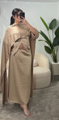 Abaya con ajuste en la cintura